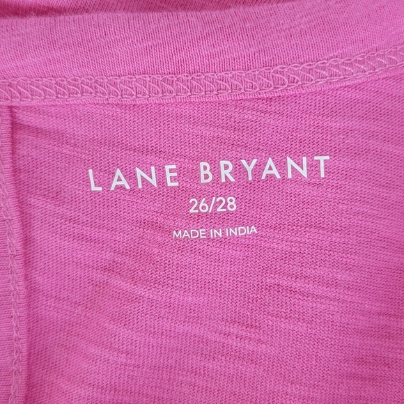 Lane Bryant Pink Pantone Fiji Flower Swing Lace Yoke Tank Top Sz 26/28 NEW - Picture 10 of 13